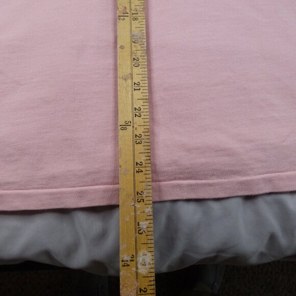 Lacoste Polo Shirt Large Size 6 Pink Green Crocodile Outdoors Tennis Mens - Picture 6 of 7